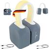 SCHWAIGER 661699 Altoparlante Bluetooth music box stereo banda luminosa magnetica appendibile IPX5 impermeabile portatile wireless 15h batteria USB-C 10m di portata
