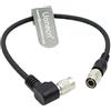 Uonecn Hirose - Cavo di alimentazione maschio a 4 pin per dispositivi audio Wisycom MCR 42S per Sony-FS7-XDCA ad angolo retto su cavo dritto