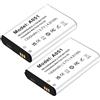 TAYUZH Batteria per AVM Fritz!Fon C6 Telekom A051 1300 mAh agli ioni di litio compatibile con Fon C6, 2 pezzi