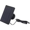 TTOCAR Pannello Solare per Presa CC Telecamera di Sicurezza, Pannello Solare Micro USB per Telecamera di Sicurezza Esterna Caricabatteria da 4 W Telecamera Micro USB Impermeabile per
