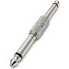 Drut 1 pz 6,35 mm Mono 1/4 Pollici Jack accoppiatore connettore Adattatore Maschio a Maschio