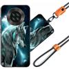 JEZSTHAI JEZSHTAI Custodia con Motivo per HAFURY K30 Cover Antiurto con Cordino,Morbido Cover con Collana Bumper Case Hafury K30 Custodia in Silicone con Regolabile Catena per Cellulare,Cover*A06