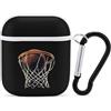 Generic Custodia per auricolari con giocatore di basket, compatibile con AirPods 1 e 2, antiurto, Bluetooth, stile bianco