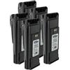 vhbw 5x batteria compatibile con Motorola CP180, CP170, CP160, CP150, CP140, CP040 radio (2500mAh, 7,2V, NiMH) + clip