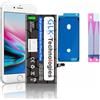 GLK-Technologies® Batteria di ricambio compatibile con iPhone 7 Plus APN A1661 A1784 A1785, batteria da 2900 mAh, incl. 2 set di nastri adesivi (iPhone 7 Plus senza attrezzi)