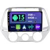 BXLIYER SXAUTO Android 15 IPS Autoradio Per Hyundai I20 (2012-2014) - 2G+64G - Senza fili Carplay & Android Auto - GRATUITI Telecamera - DAB Fast-boot Volante Split-Screen WIFI DSP Bluetooth - 2 Din 9 Pollici