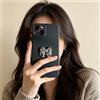 QIODAYI Compatibile con OPPO A16/OPPO A16S/OPPO A54S, Design A Fiocco 3D, Custodia Morbida In Silicone Nero