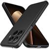 GIOPUEY Cover Compatibile con Xiaomi 15T PRO, Il Materiale TPU Ultrasottile Custodia, Anti Impronta Digitale Phone Case [Resistente all'Usura] [Antiscivolo] - Nero