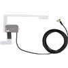 iSpchen DAB+antenna per auto DAB, antenna adesiva per parabrezza, autoradio digitale SMB, autoradio stereo amplificata, DAB, antenna per parabrezza, adattatore antenna per autoradio