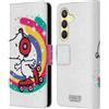 Head Case Designs Licenza Ufficiale Peanuts Skating Colorato Snoopy Passeggiata Aerografata Custodia Portafoglio in Pelle Compatibile con Samsung Galaxy S24 5G