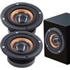 Generic Woofer per altoparlanti audio, subwoofer di ricambio, parti degli altoparlanti del canale sinistro e destro, potenziatore del suono dei bassi profondi per giocare, ascoltare musica, casa