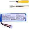 CAESEA Batteria di ricambio agli ioni di litio da 3,7 V, 6000 mAh, per JBL Link 20, adatta per codice articolo P763098 01A