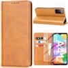 Vaki Custodia per Samsung Galaxy A41, con pellicola protettiva, custodia protettiva per Galaxy A41, in pelle PU, a portafoglio, con scomparto per carte di credito, in pelle, per Samsung A41 Tache Cover