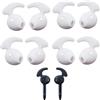 V-MOTA Eargel - Set di 4 paia di gommini antiscivolo in morbido silicone per lo sport e la corsa, per Samsung Galaxy S6 9200 S7 Edge Note 5 e EG920, colore: bianco