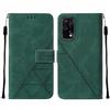 Klapber Custodia per Realme 7 5G Custodia in pelle Cellulare Portafoglio con Slot per Schede e Chiusura Magnetica Guscio in Silicone Cover per Realme 7 5G, Stile Aziendale Verde