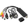 HUAREW USB 2.0 Audio Video Capture Converter, VHS al Convertitore Digitale, Digitalizzazione e Modifica dei Video, Adatti per VCR/VHS/DVD/TV, Supporto per Windows 11/10/8/7/Mac