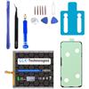 GLK-Technologies Batteria di ricambio ad alta potenza, compatibile con Samsung Galaxy S23 SM-S911B EB-BS912ABY, batteria GLK-Technologies, batteria ricaricabile da 4100 mAh, incl. set di attrezzi professionali NUE