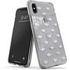 adidas - Custodia rigida per iPhone X/XS, anti-impronte, anti-graffio, per iPhone X/XS, colore: Argento