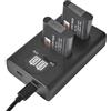 DSTE DE DSTE DB-110 DB110 Set Caricabatterie Compatibile con Ricoh WG-6, Ricoh GR III, Ricoh GR IIIx, Ricoh G900, Ricoh G900SE (Non per Ricoh GR Digital III), Olympus LI-90B/92B