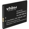 vhbw batteria compatibile con Emporia SMART.4, SMART.3 mini smartphone cellulare per anziani (2500mAh, 3,8V, Li-Poly)