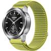 GIOPUEY Cinturini Compatibile con Xiaomi Watch S3, Nylon Traspirante Sport Loop Cinturino in Morbido Nylon Intrecciato Strap Band - Green