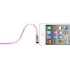 Belkin AV10128CW03PNK Cavo Jack Maschio - Maschio, Piatto Angolare, 3.5 mm, 0.9 m, Rosa