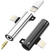 Aksenli Adattatore Lightning a Aux Cuffie Jack(2pack)3,5 mm Audio Cavetto Caricatore Sdoppiatore per iPhone 14 13 Pro Headphone Ricarica Accessori Adapter Auricolari per Apple per iPad Cuffia Autoradio Dongle