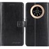TienJueShi Nero Premium Retro Stand Portafoglio TPU Silicone Caso per Doogee V31 GT 6.58 inch in Pelle Case Copertina Custodia Protettiva Cover