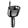 Generic Caricabatteria da auto con 0 doppie porte USB, uscita PD30W da 66 W, cavo retrattile e display digitale per ricarica rapida di smartphone e tablet (PD30W)