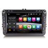 Erisin 8-Core 8 Pollici Android 11 Autoradio per VW Passat Golf 5/6 Touran Seat Tiguan Jetta T5 Bora Supporta DVD GPS Navigatore Bluetooth CarPlay Android Auto DSP OBD2 DVB-T DAB+ WiFi 4GB+64GB