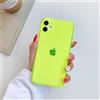 SSASMEU Custodia per telefono color neon fluorescente per iPhone 16, 15, 14, 13, 12 Mini, 11 Pro Max, XS, X, XR, 7, 8 Plus, SE 3, trasparente, in TPU morbido, giallo, per iPhone 14 Pro