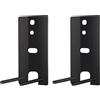 LVYXON Staffe di montaggio a parete in metallo compatibili con Bose per Lifestyle 700 650 Sistema di altoparlanti salvaspazio per apparecchiature audio, supporto nero per home theater (nero)
