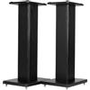 Suuiwau Coppia di supporti universali per altoparlanti con venature del legno da 60 cm, resistenti e surround, per home theater, con funzione di sintonizzazione con riempimento a sabbia, nero