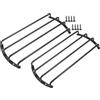 X AUTOHAUX Griglia universale in ferro nero da 30,5 cm, per altoparlanti e subwoofer, griglia da 30,5 cm, 4 bar, copertura protettiva, confezione da 2