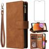 Asuwish Custodia per Samsung A32 4G DKPT DE Brown