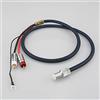 FJHKOI HiFi Audio 4 Core OFC Silver Placcato Argento RCA 5 Pin DIN XLR U Spade Plug Audio Phono Tonearm Cable con Cavo a Terra (Length : 1.5m)