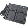 EMOVERY USB Dual Batteria Caricabatterie per Sony NP-FW50 BC-VW1 NEX-5 NEX-5A NEX-6 NEX-6B NEX-7 NEX-F3 SLT-A37 A3000 A5000 A5100 A6000 A6300 A6500 A7 II A7R A7S Camera