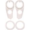 pQirnvIL Per 2/3.5/3.8/4 Pollici Altoparlanti Audio Auto Altoparlante A Pilastro Modificato Tre Vie Tweeter Staffa Plastica Rondella Guarnizione