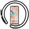 Tumundosmartphone Cover Ciondolo Trasparente per LG K41s con Cordino - Nero