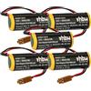 vhbw 5x batteria sostituisce FDK CR8-LHC per controlli industriali (2000mAh, 3V, Li-MnO2)