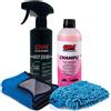 QM Cleaner Kit di Pulizia e Lucidatura per Carrozzeria Auto e Moto | Kit esterno