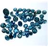 NATURAL ROSE CUT DIAMONDS Diamante Blu 1.5 MM / 1 PC Taglio Rotondo Tutti Naturale Venduto Per Pietra