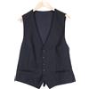 Suitsupply Ferrara Gilet Uomo UK42R Blu Slim In Lana Classico A V Regolabile