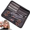 Generic Juego de tijeraspara cortar cabello, tijerasprofesionales para salón, cortadora de peluquero, herramientas de aseo, cuchillas afiladas de acero inoxidable para peluquería, cuchilla de corte de estil