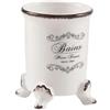 Gedy Amelie portaspazzolini, Ceramica, Bianco, 8 x 8 x 11,3