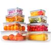 YASHE Contenitori Ermetici per Alimenti, 8 Pezzi, Contenitori di Plastica Contenitori Alimenti, Senza BPA, 100% a Prova di Perdite, Lavastoviglie, Congelatore e Microonde