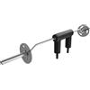 VEVOR Barra per Manubri per Allenamento da Palestra Lunghezza 221cm Ø32mm Barra di Pesi Portata max. 675 kg con 2 Maniglie Imbottitura in Schiuma Sulle Spalle per Allenamento Fisico Squat da Palestra