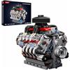 Sosuy V8 Engine Building-Blocks Sets, Modello del Motore Funzionante, Set Meccanico da 487+PCS per Display a Casa per Collezionisti, Giocattoli STEM per Bambini (454V8)