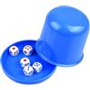 Genérico Set Di Bicchieri Per Dadi - Set Di Dadi E Bicchieri Con 5 Setacci | Set Di Bicchieri Per Dadi Setacciatori | Bicchiere Agitatore Dadi Per Feste Da Bar, Giochi Di Craps Familiari, Agitatore Di Dadi Con