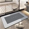 Generic Tappeto Bagno in Diatomite,Tappeti da Bagno Assorbenti, Piccolo/Extra grande,Tappeto Da Cucina Con Fondo in Gomma per Doccia e Ingresso(C,60x120cm)